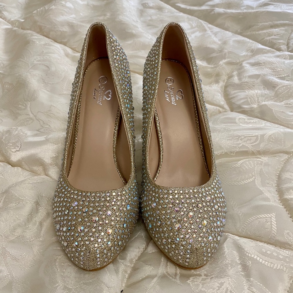 Gold heels